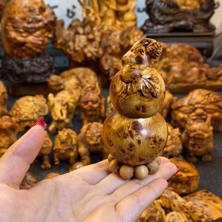 崖柏葫芦手把件手把件手把件