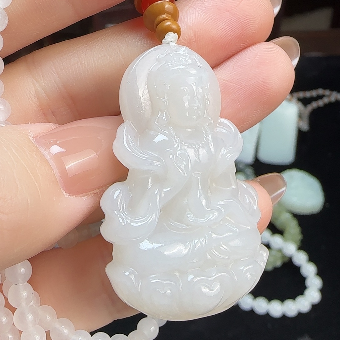 和田玉未镶嵌颈饰定制发货