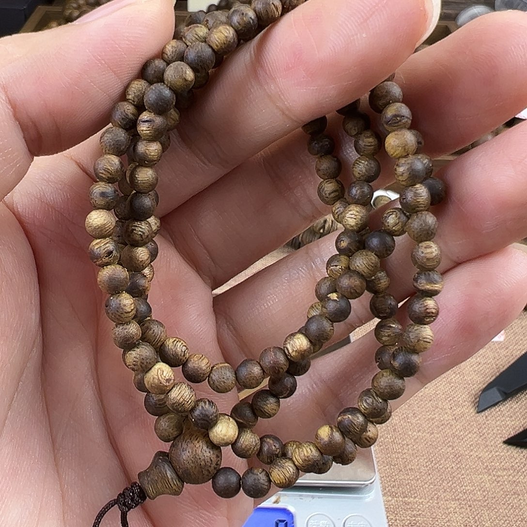 沉香沉香香囊04圆珠多圈虫漏