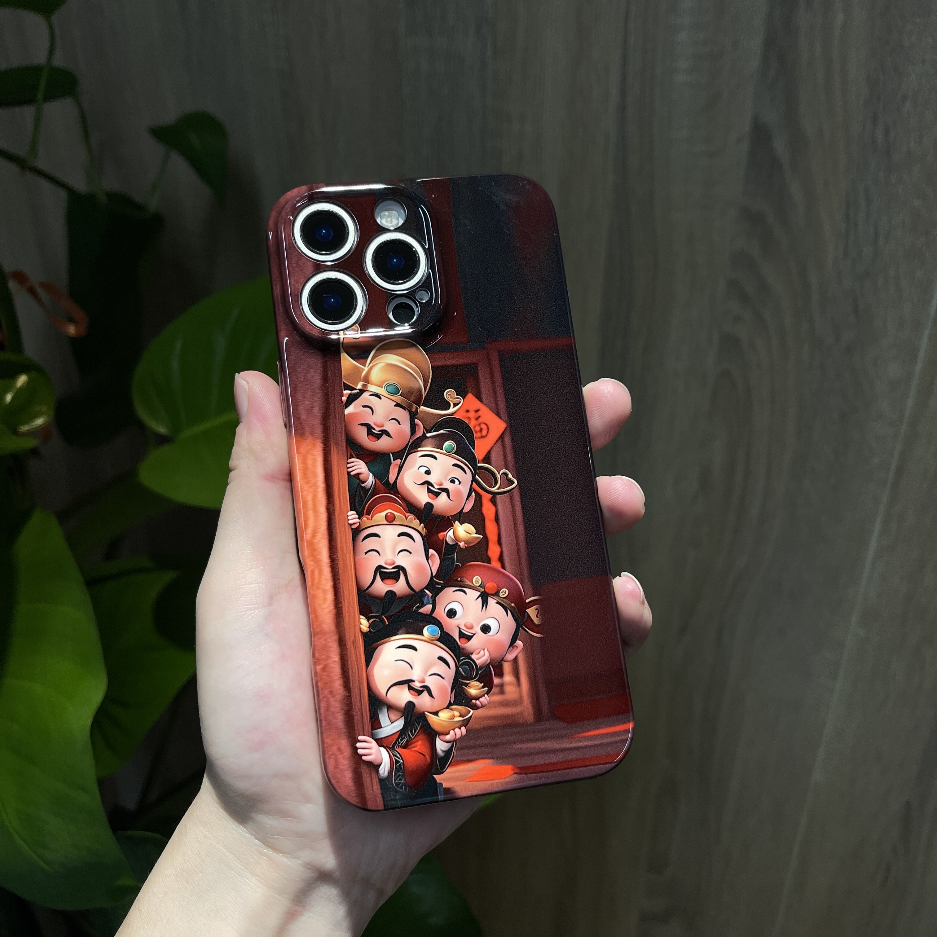 【oppo一加VIVO真我IQOO菲林壳请拍这里】适用可爱财神款手机壳领起