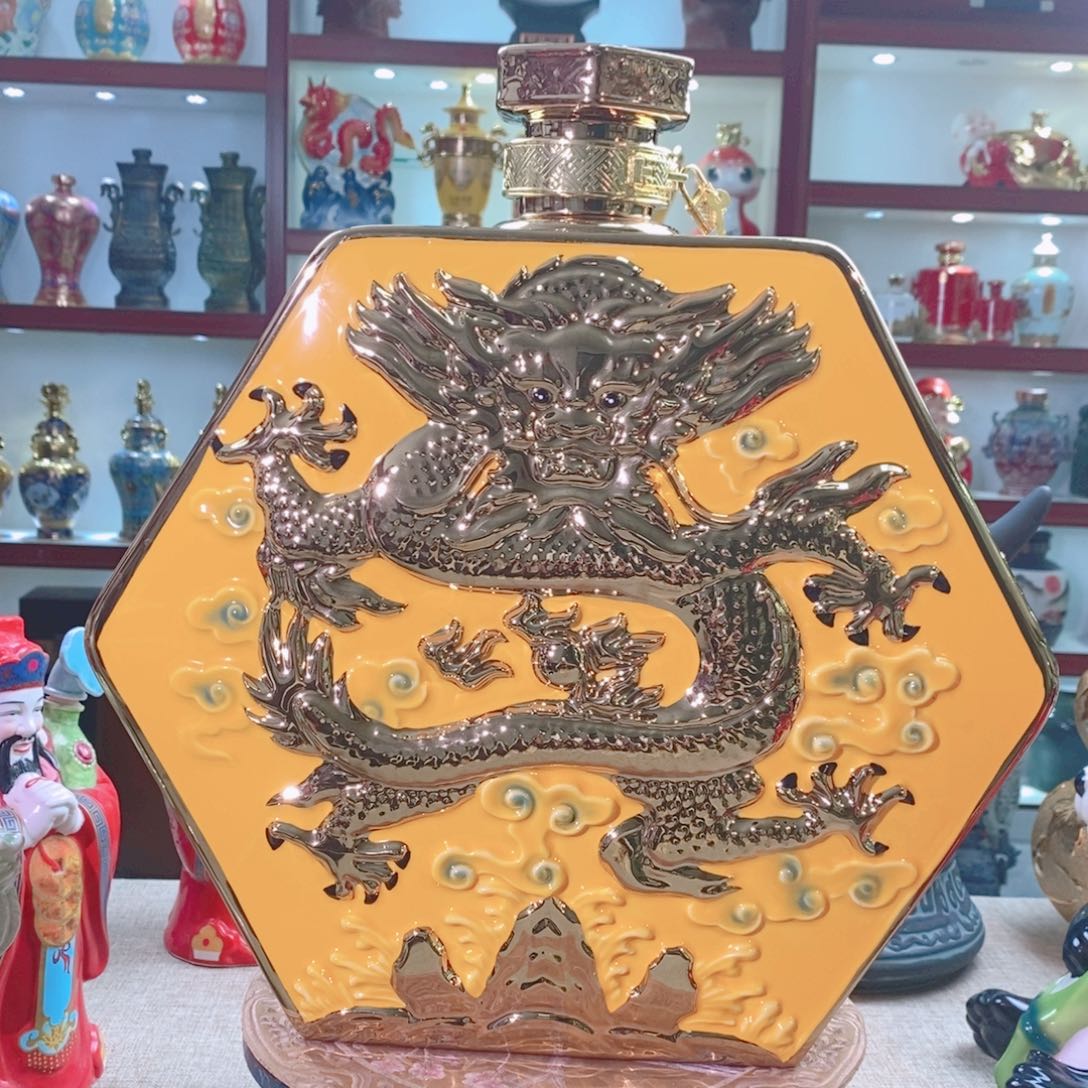 摆件景德镇垚晶陶瓷20斤方龙