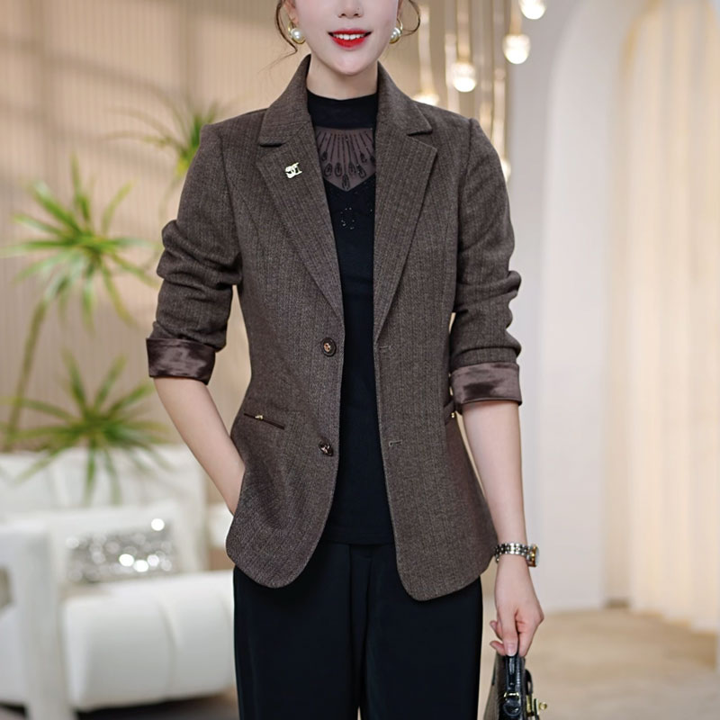 【莫瑞定制】爆款西装外套女2025年秋季洋气百搭大码休闲西服上衣