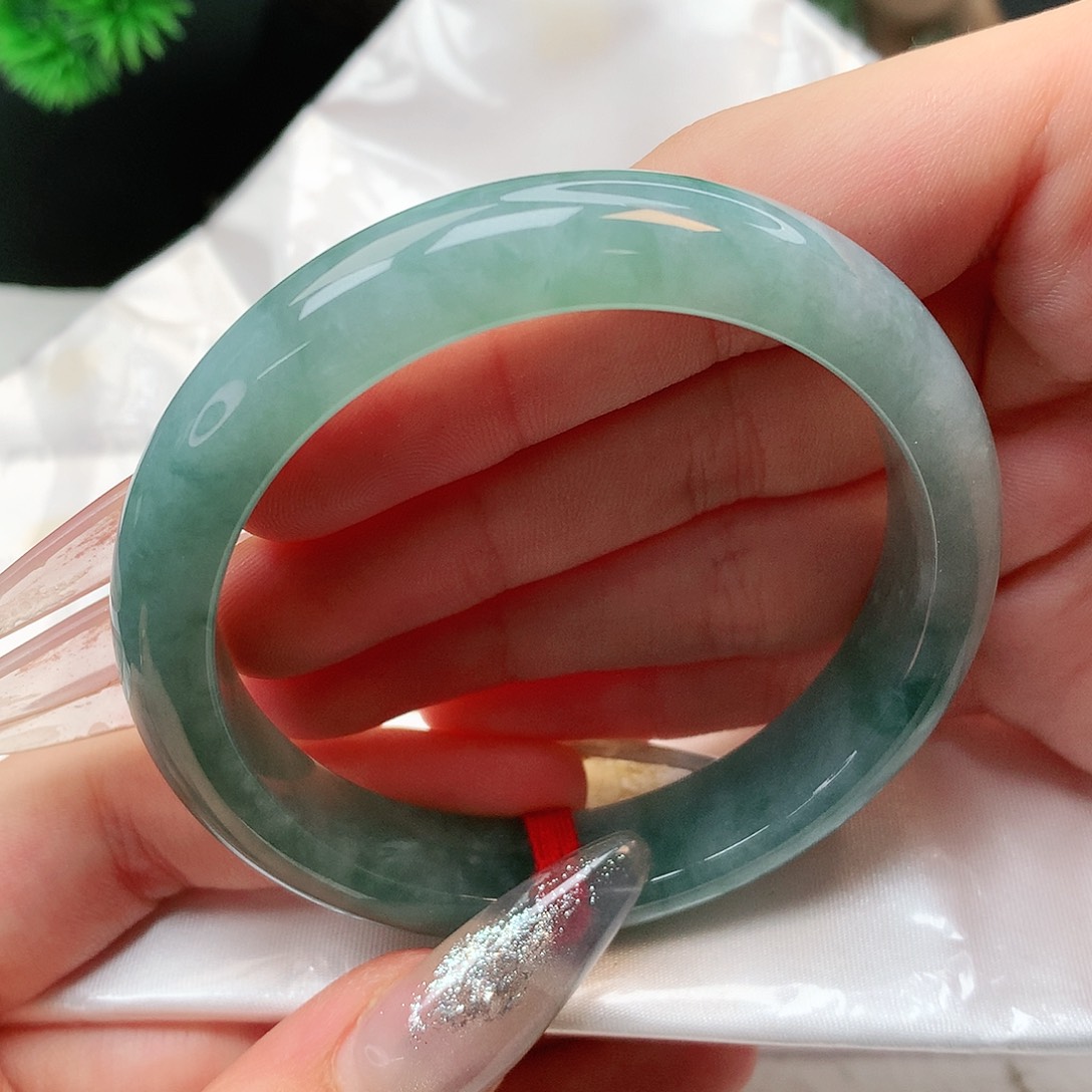 未镶嵌手镯翡翠正圈55