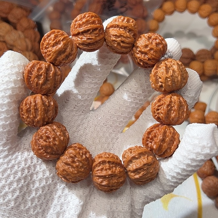 文玩核桃手串野生蚂蚁纹