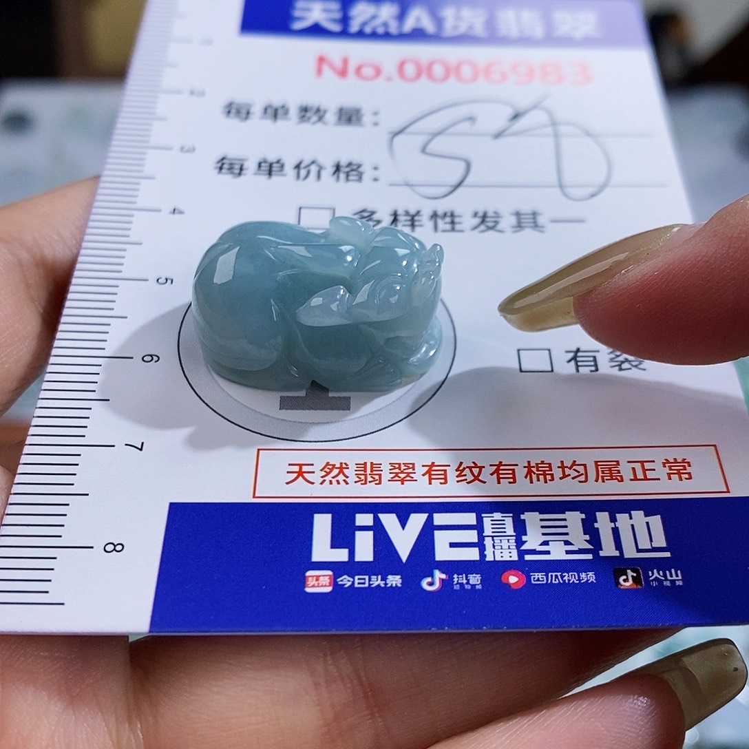 翡翠未镶嵌颈饰6983