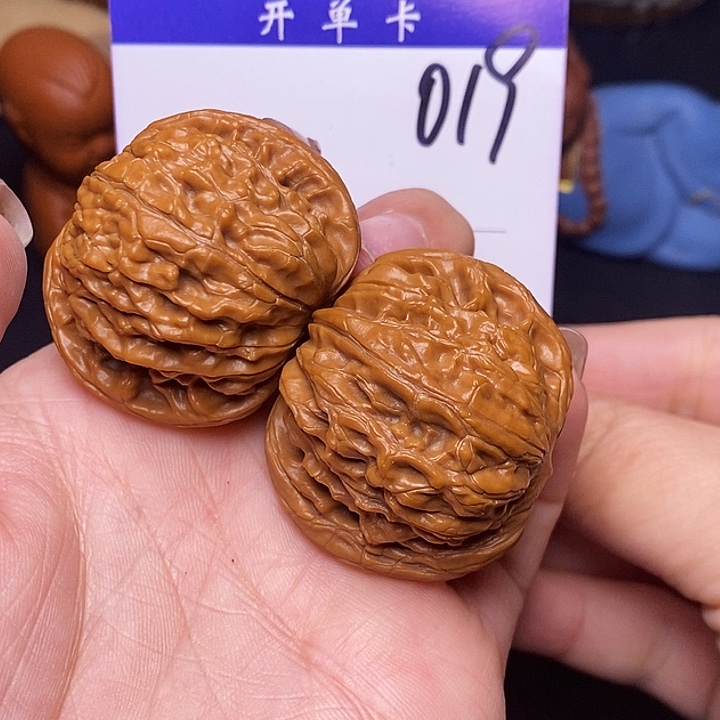 桃核吊坠文玩核桃磨盘全品40