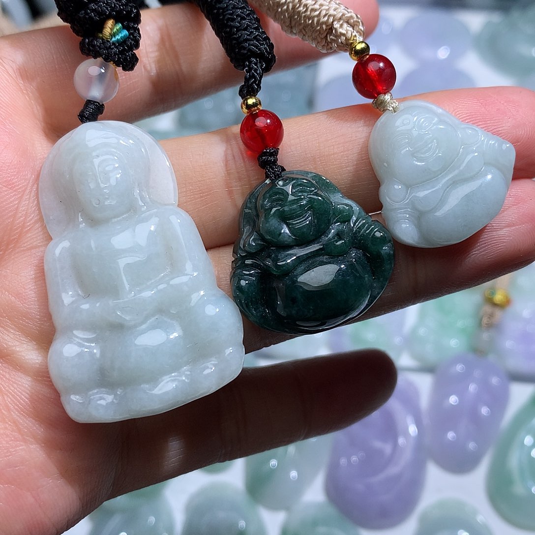 翡翠未镶嵌颈饰619