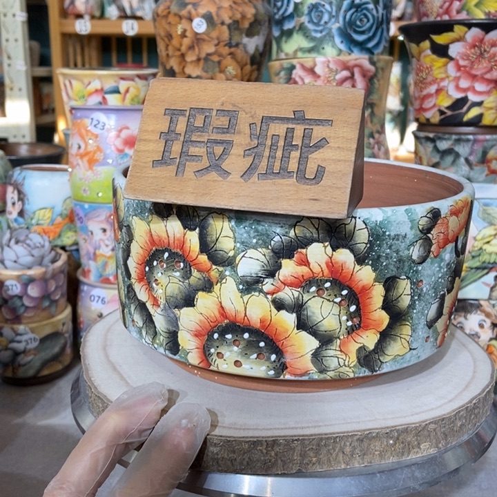 红陶景德镇艺术手绘作品