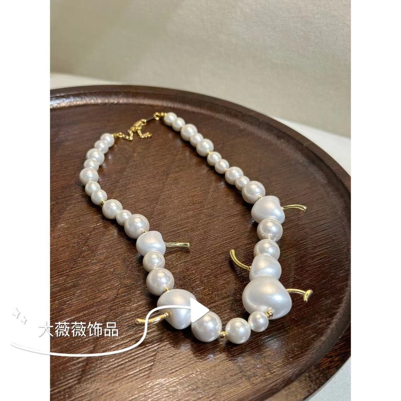 铜合金项链 高级感轻奢苹果项链-5191