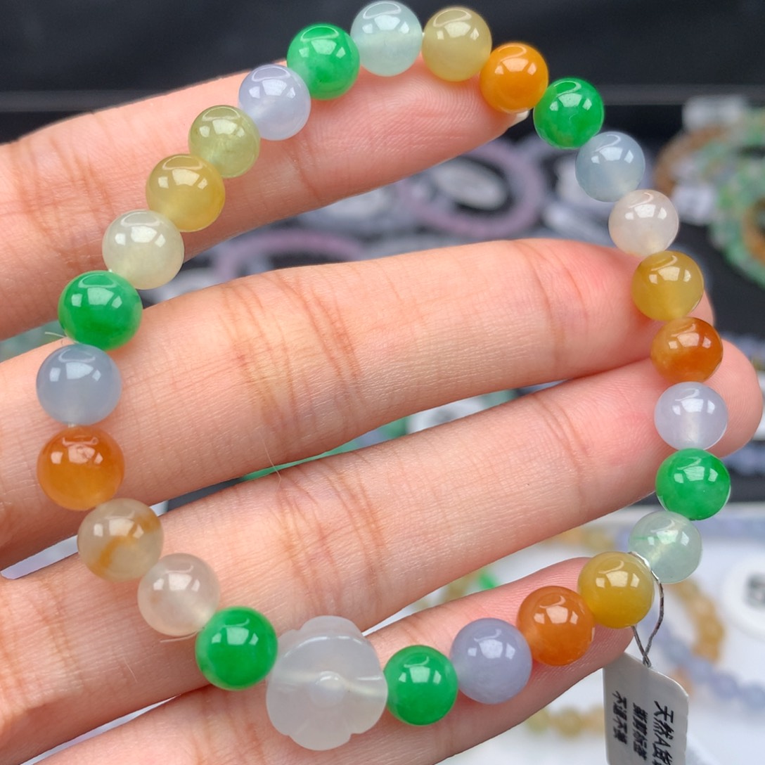 翡翠手链未镶嵌卡