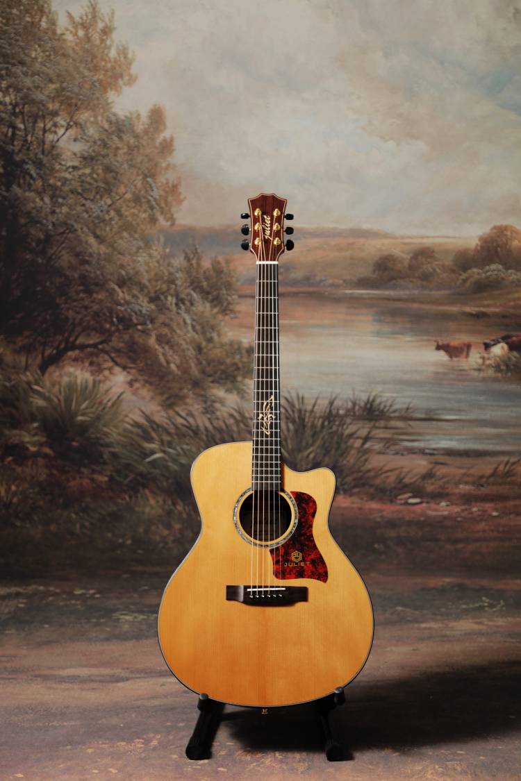 朱丽叶吉他x-13s全单吉他电箱加振