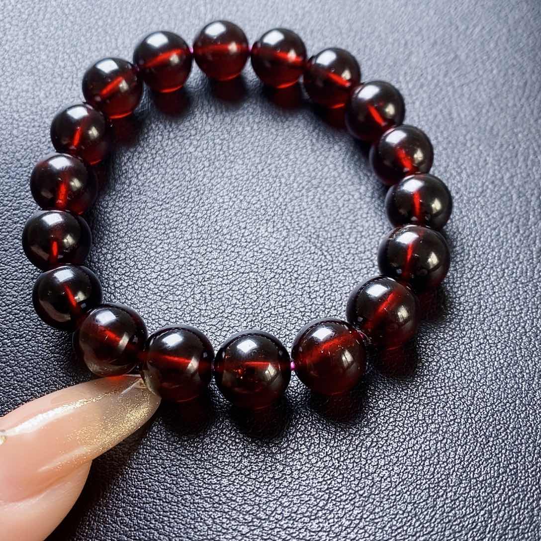 石榴石手链未镶嵌锦***?10单圈毕业级