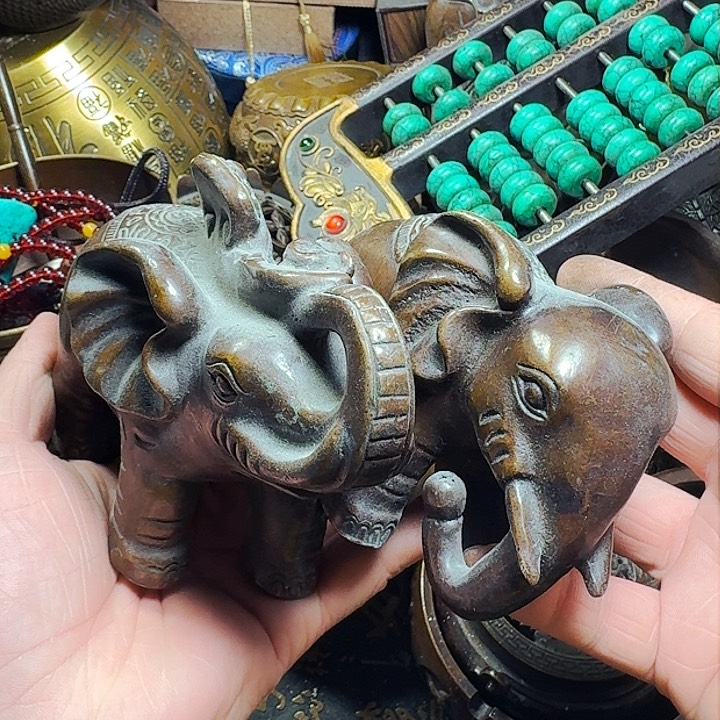 铜器摆件收收藏藏