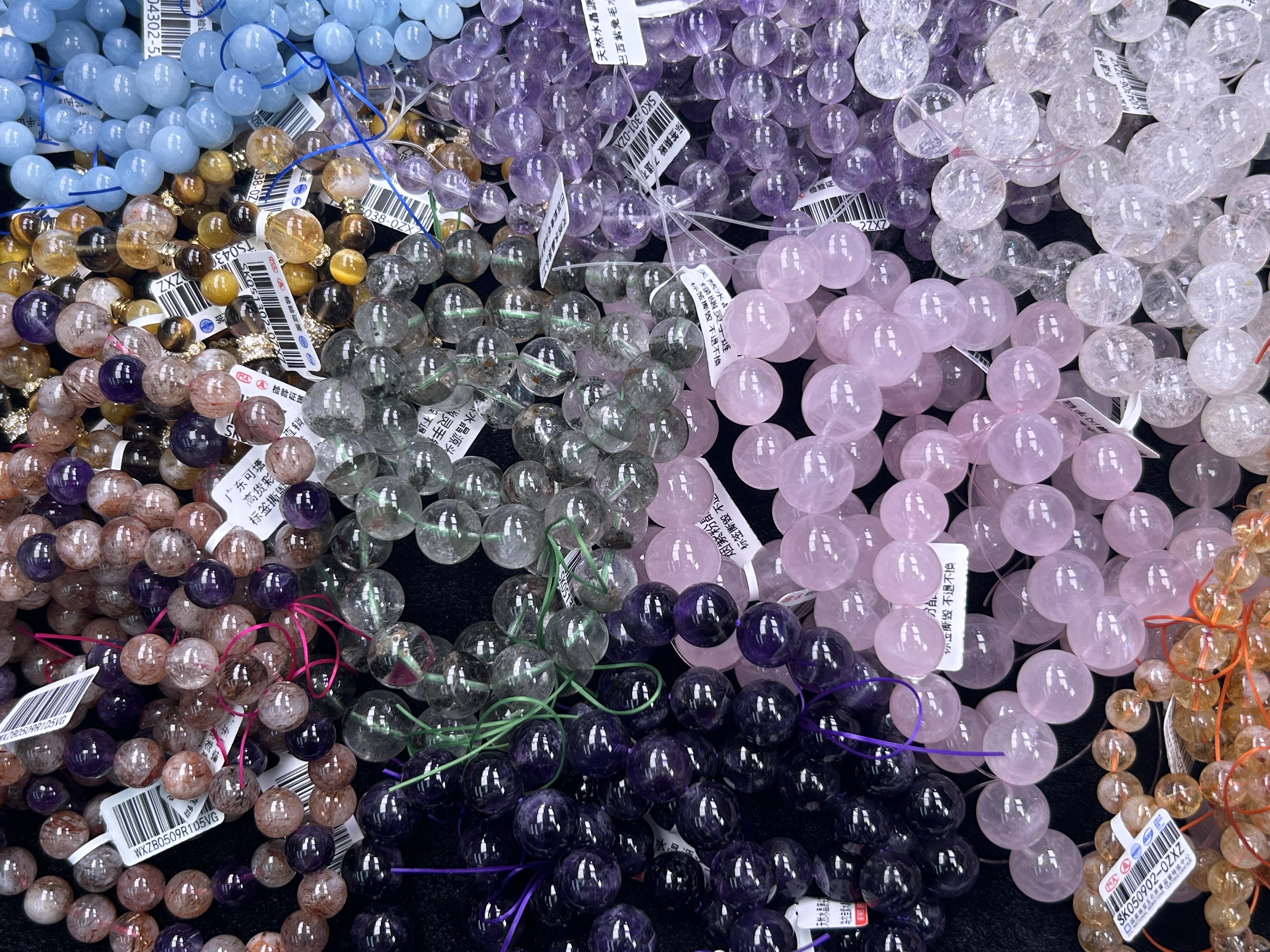 《1号链接》小雄天然水晶手串源头工厂进入直播间挑选（直播专购）