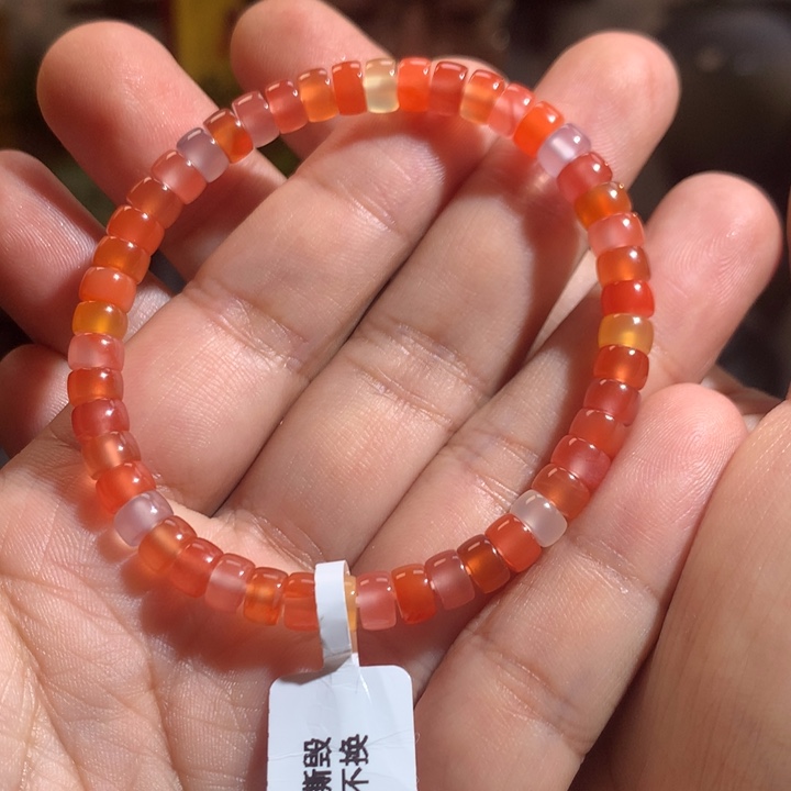 未镶嵌手串南红玛瑙多宝直切手串6mm
