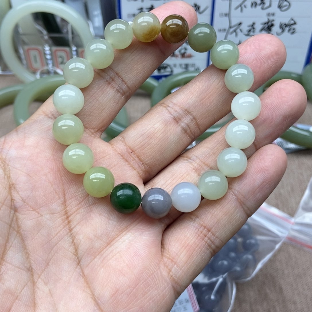 和田玉手串未镶嵌