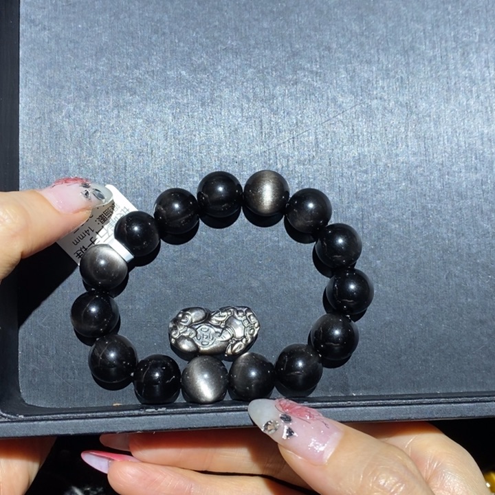 黑曜岩手链未镶嵌l****?