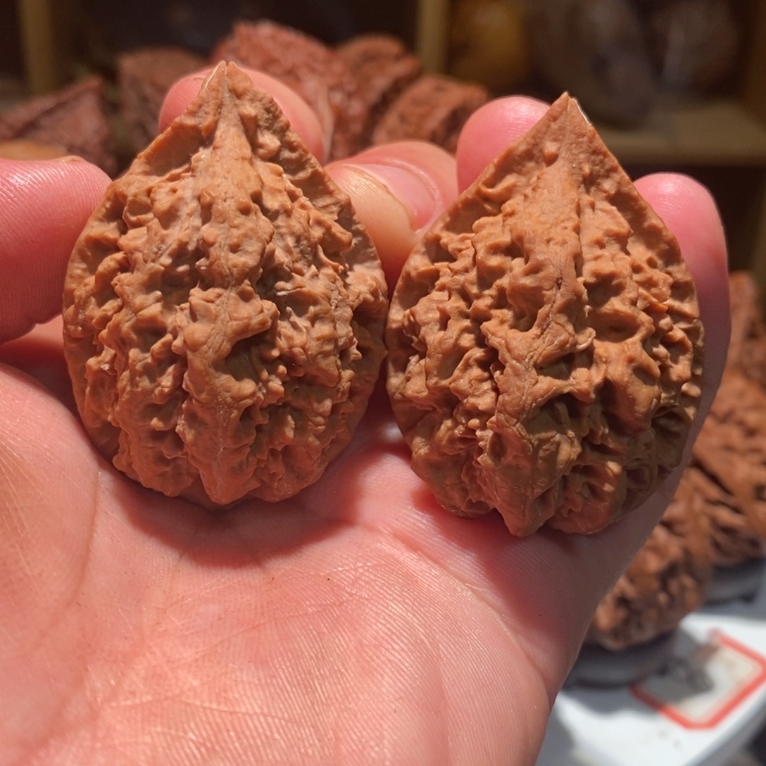 吊坠文玩核桃火焰虎头