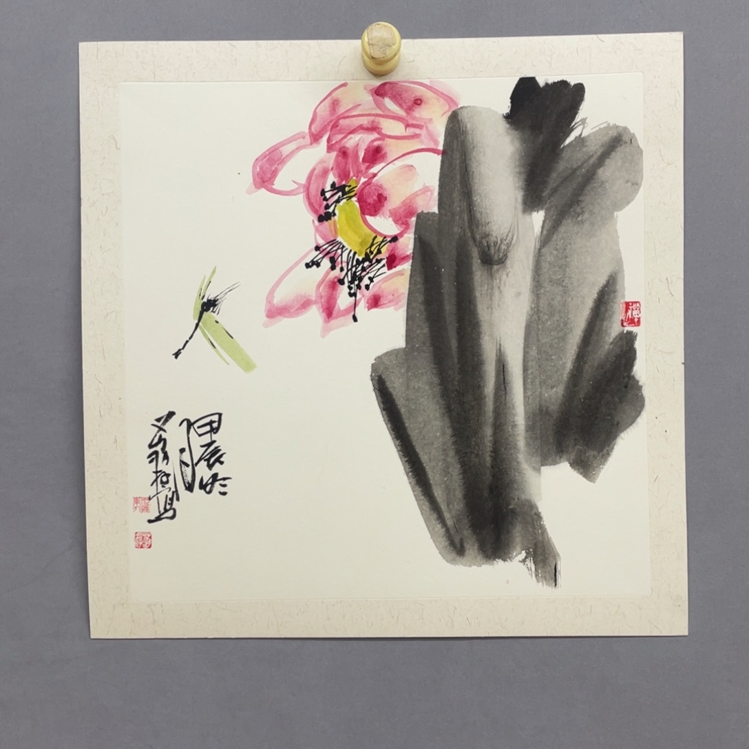 国画艺术家真人手绘