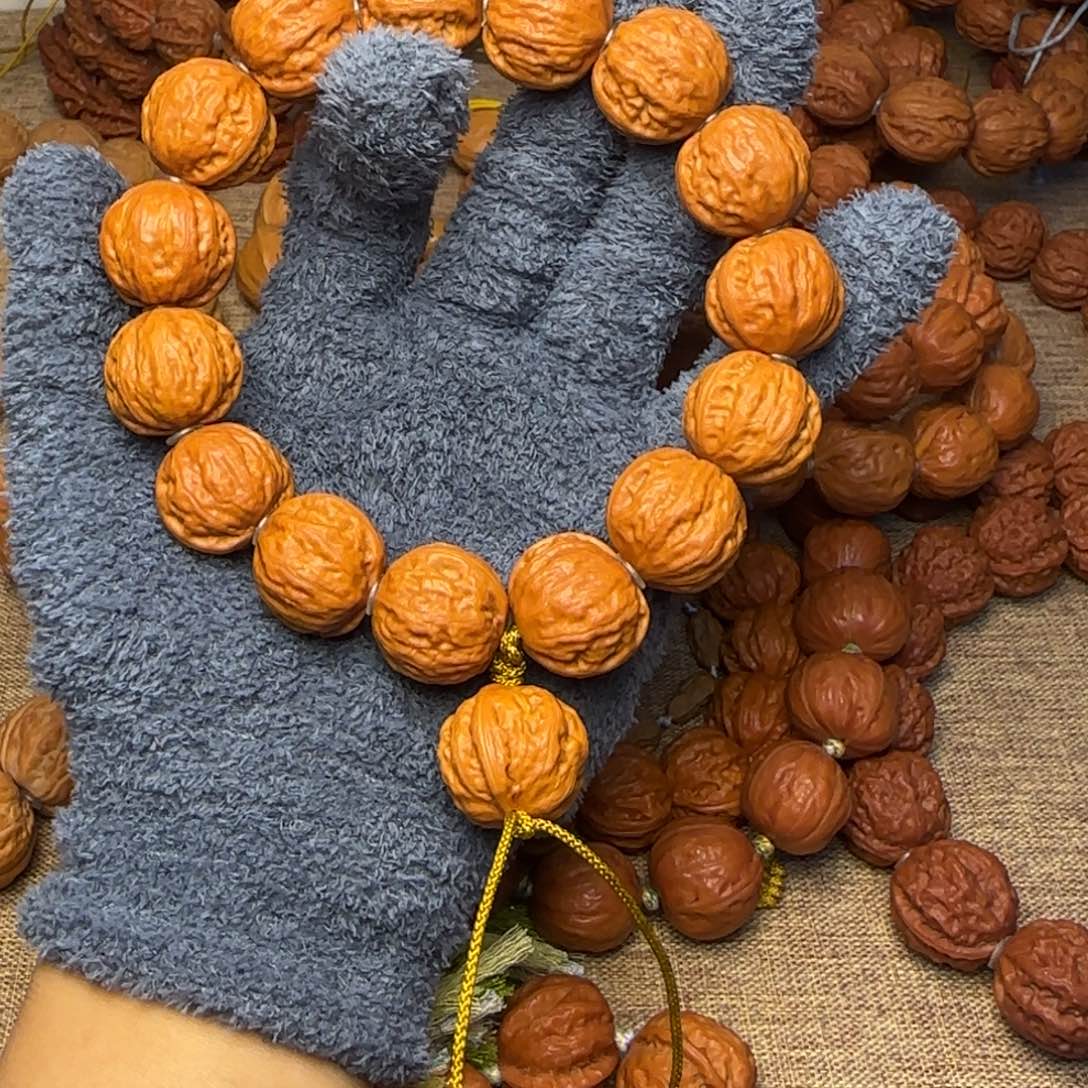 D***Z吊坠文玩核桃西瓜纹磨盘手持