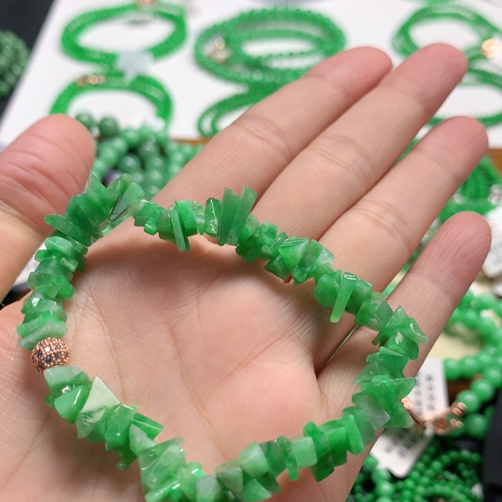 翡翠未镶嵌手链翡翠