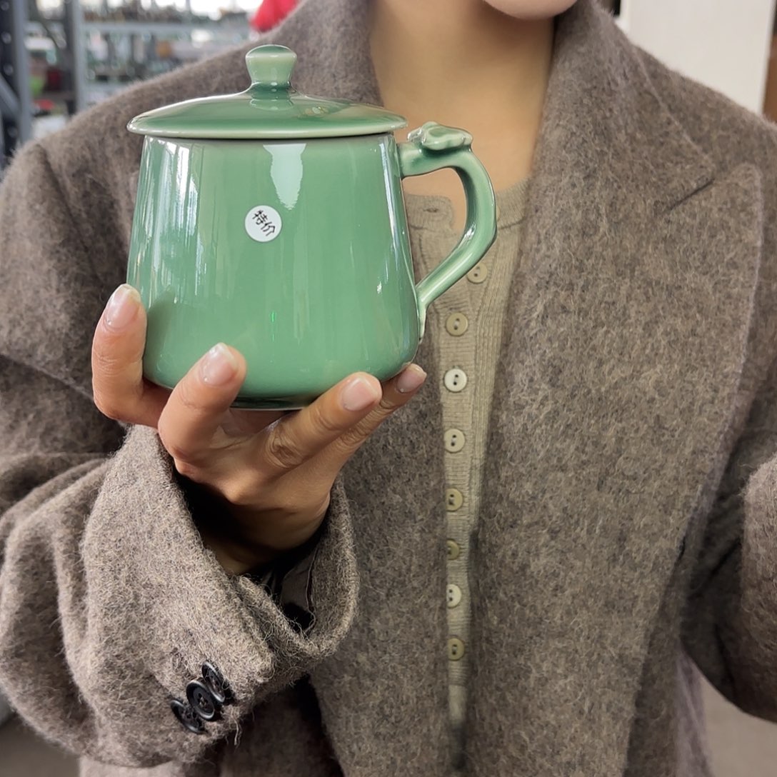 龙泉云间青瓷小米茶器