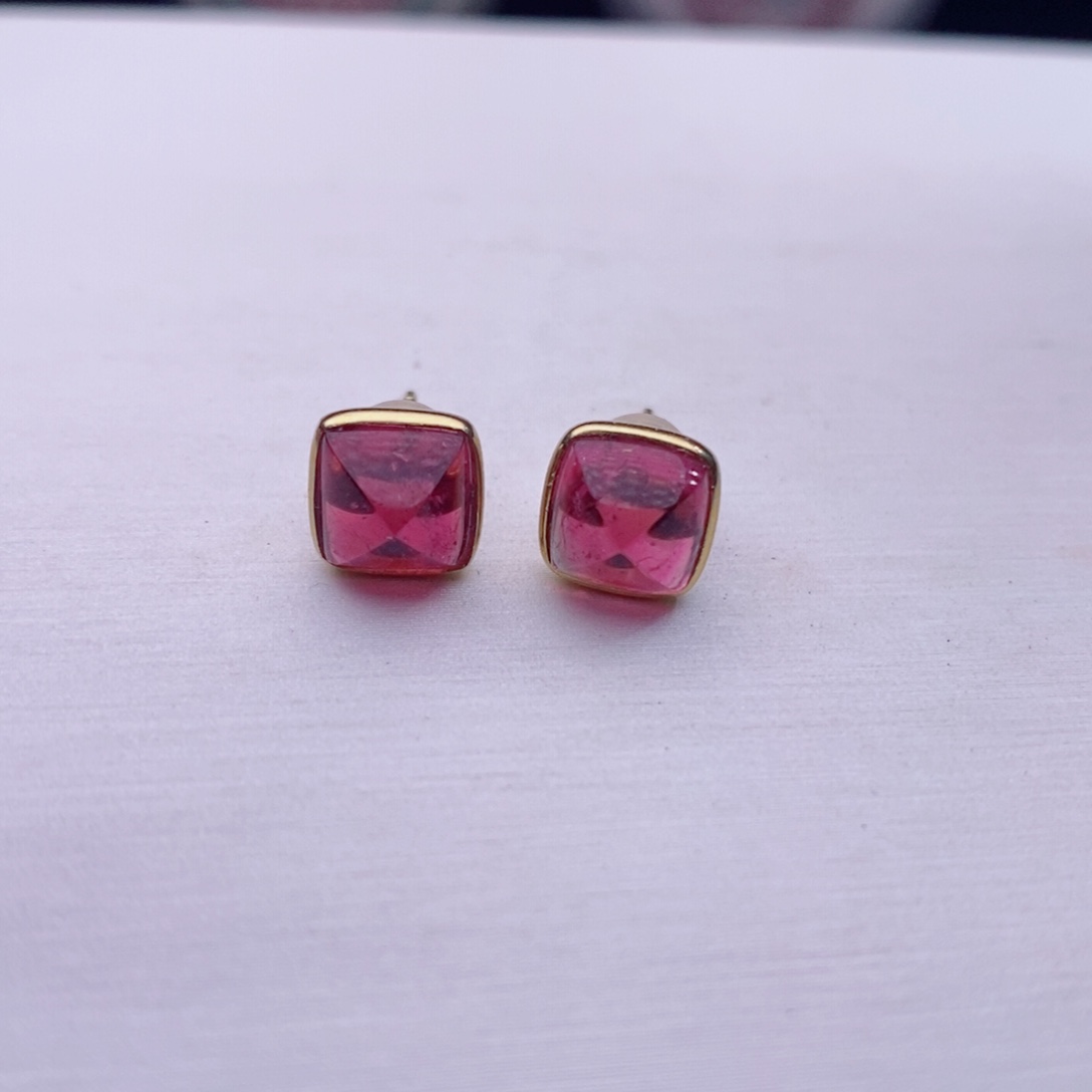 18K金镶嵌耳饰碧玺A耳饰