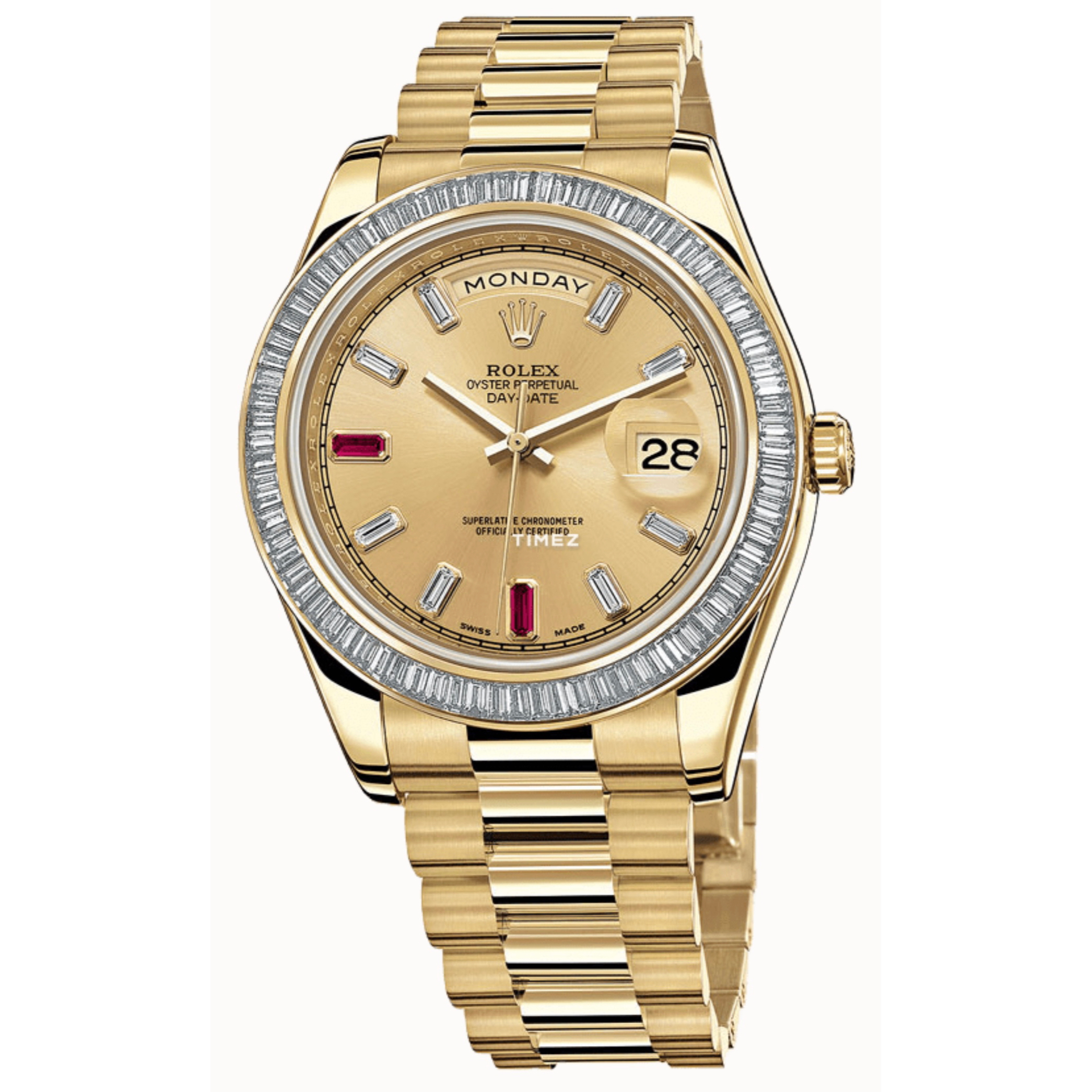 99新 Rolex/劳力士 深圳名典/星期日历型218398BR 2011年全套 