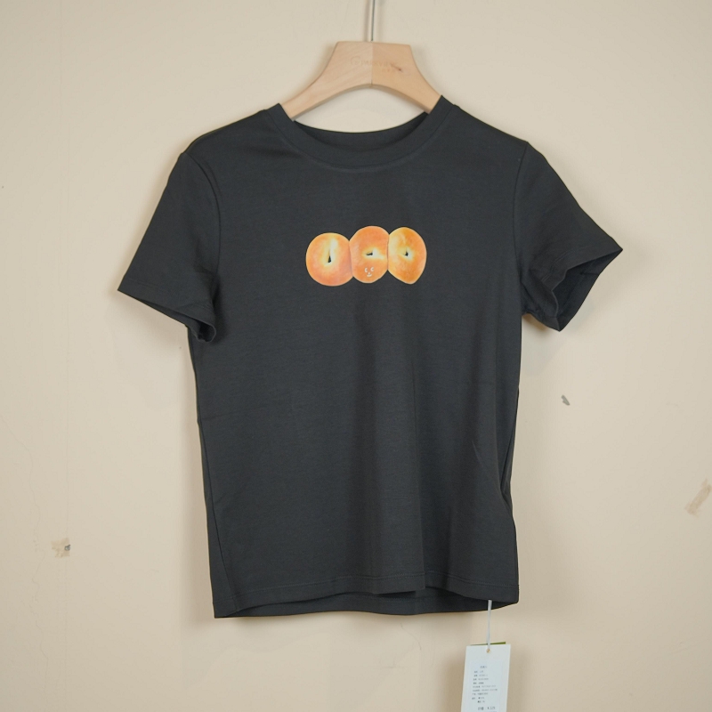 PARKVIEW/百芙川T恤时尚针织舒适休闲夏季宽松印花圆领HF1601-3