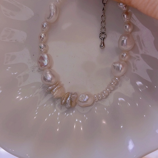 淡水珍珠耳饰合金