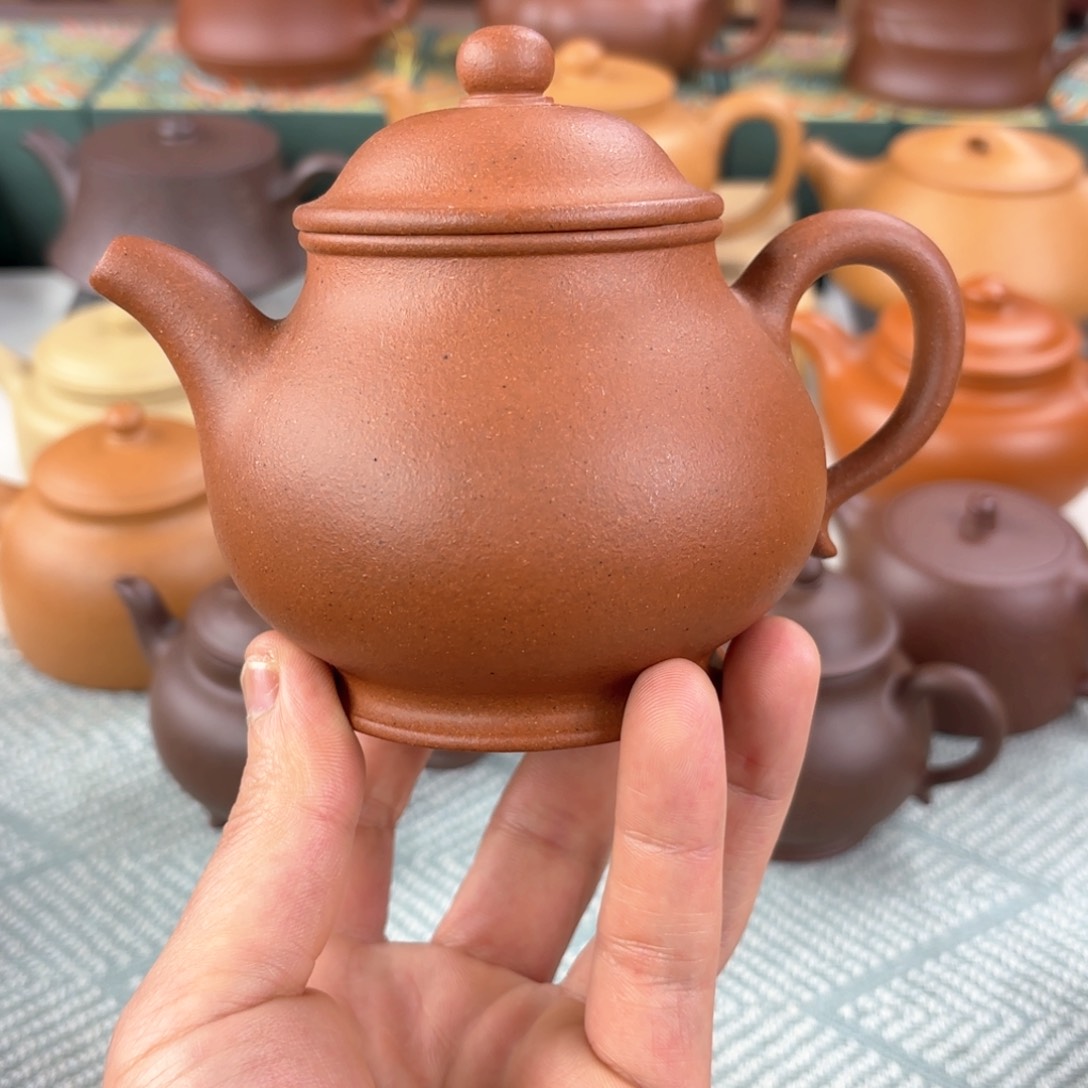 紫砂茶壶红泥潘壶 270cc