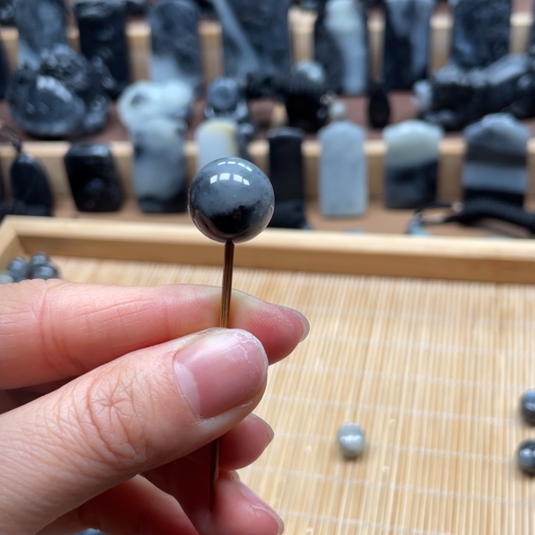 和田玉单珠未镶嵌用***8