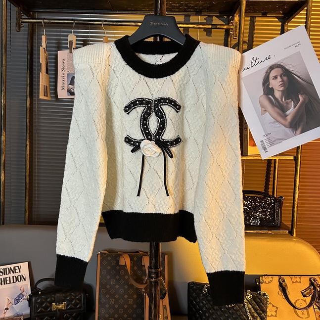 复古麻花撞色短款毛衣女宽松显瘦针织衫外套2025冬季新款原创上衣