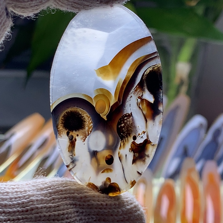 未镶嵌玛瑙/玉髓珠宝半成品163