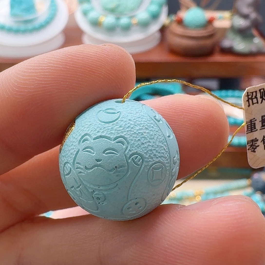 绿松石未镶嵌珠宝半成品