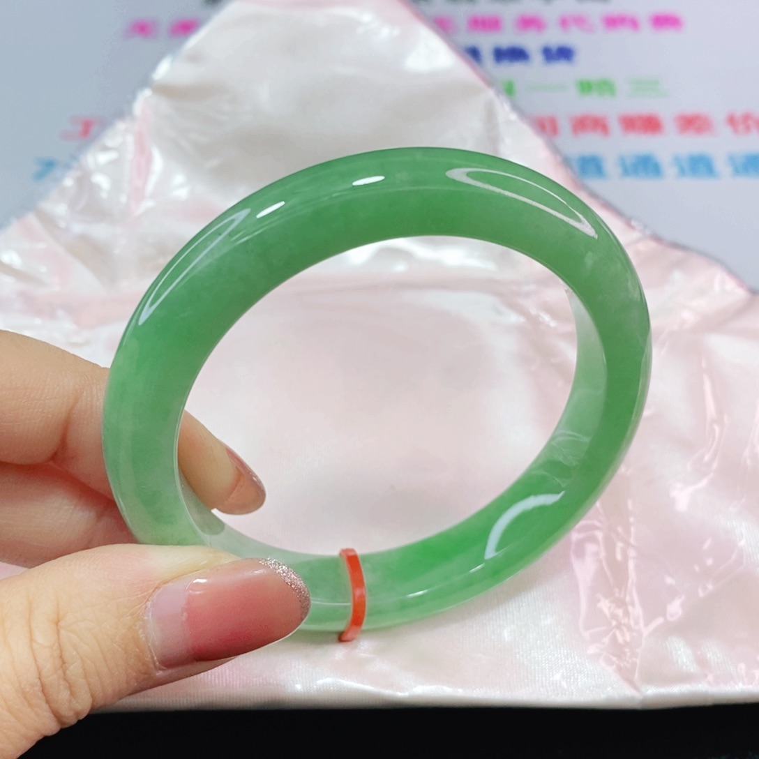 未镶嵌手镯翡翠53.6圈