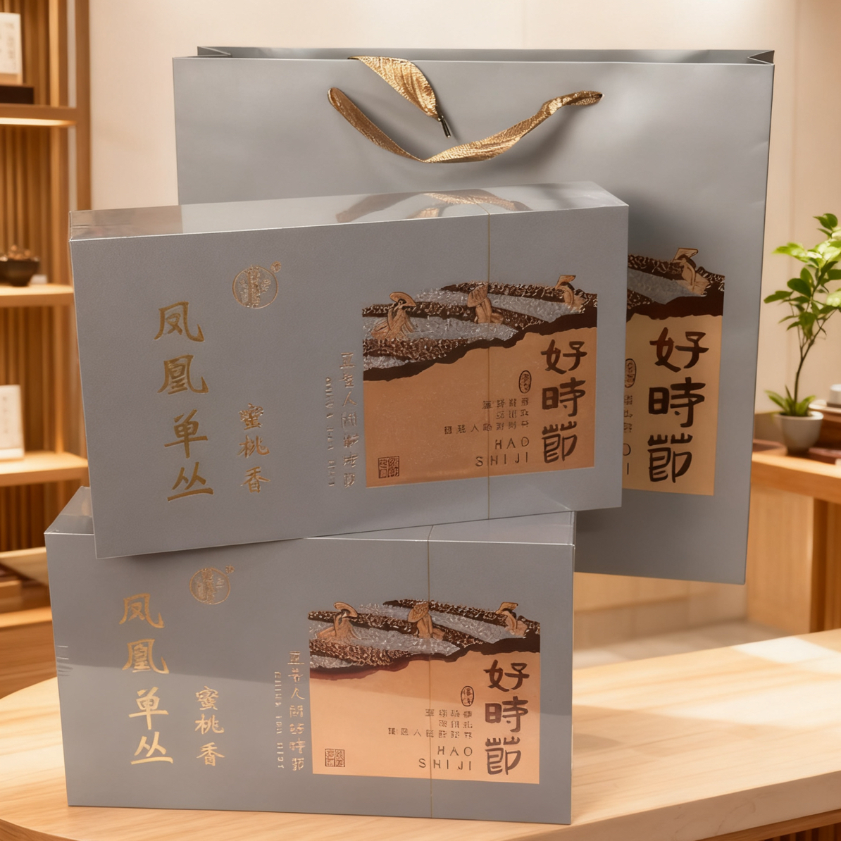 蜜桃香潮州凤凰单丛茶叶中熟火回甘新茶乌龙茶