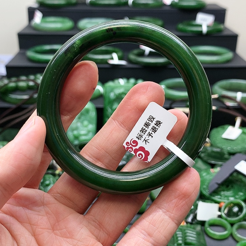 【闪购商品】和田玉（碧玉）手镯未镶嵌