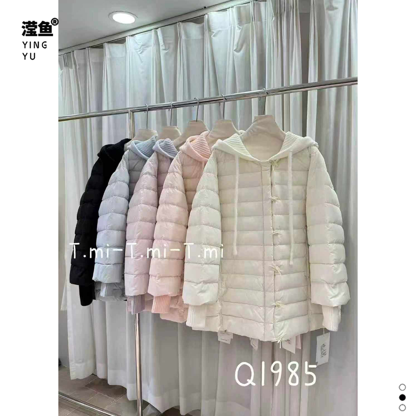 TMI Q1985大码秋冬韩版女连厚外套帽宽松百搭加厚保暖纯色棉衣