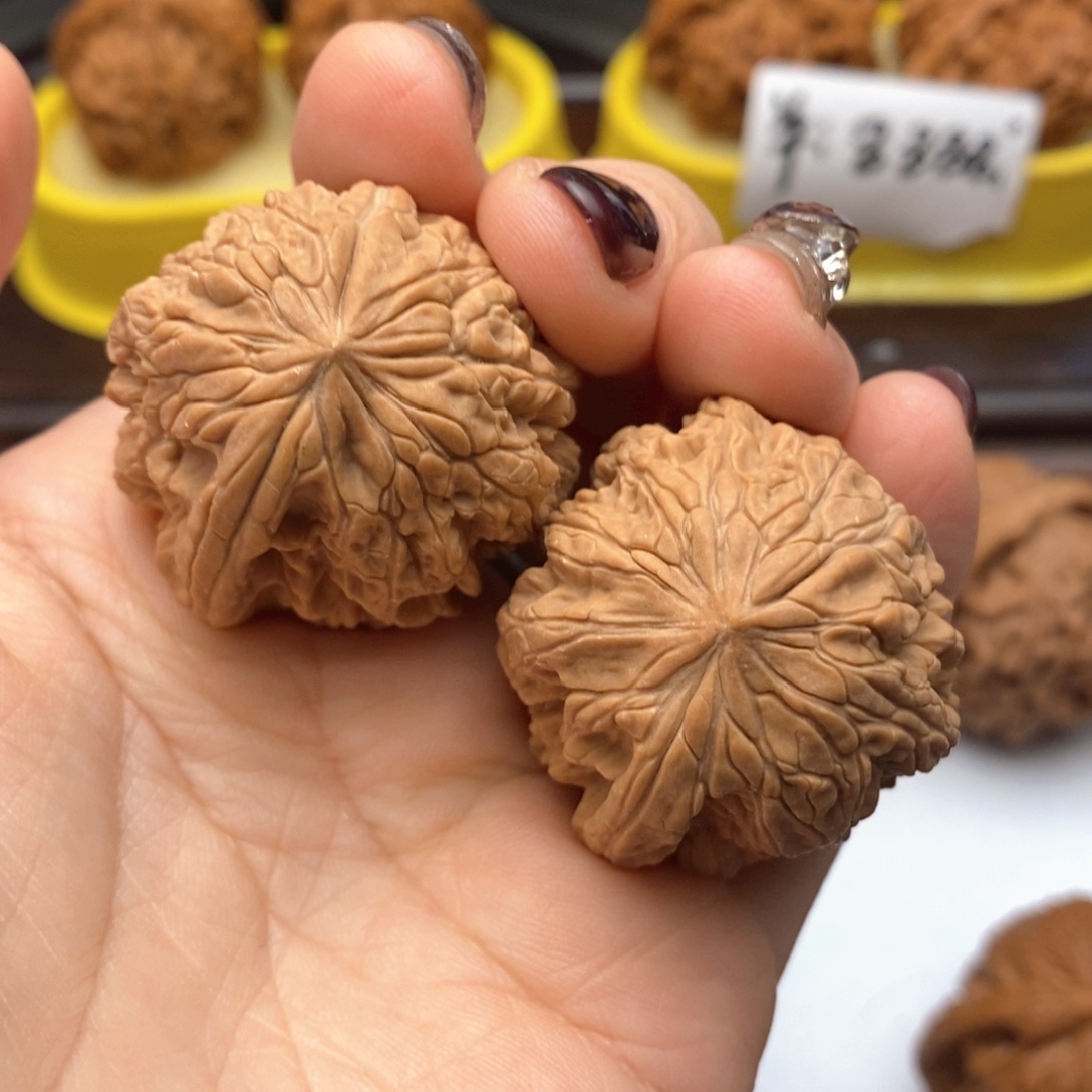 文玩核桃把件37尺暴雪一帆