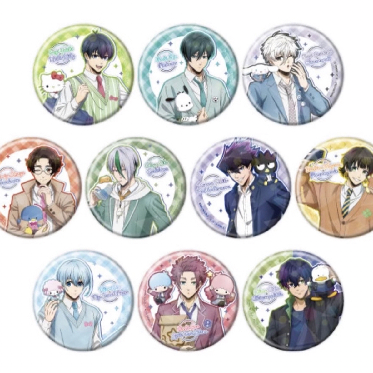 【拆盒】蓝锁新三丽鸥吧唧蓝色监狱三丽鸥联动学园生活徽章盲盒