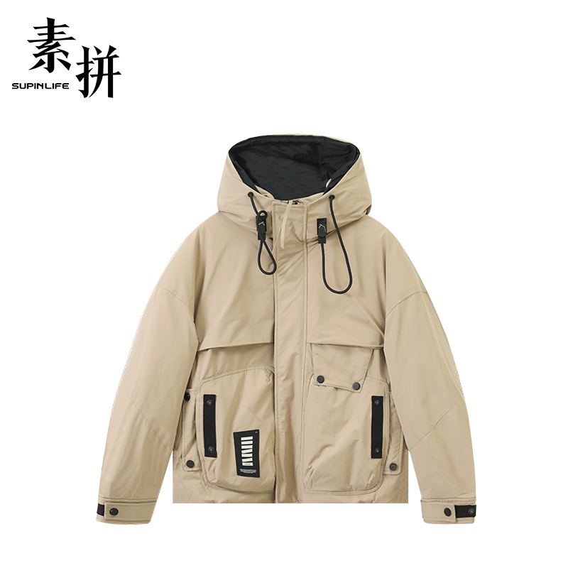 素拼羽绒服SPAYR457074BM1