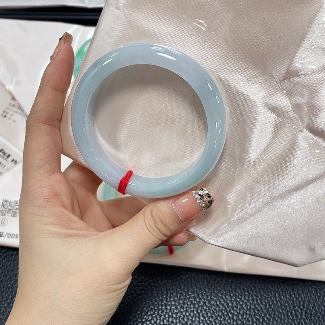 翡翠未镶嵌手镯天然缅甸A货翡翠手镯6号