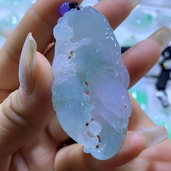 翡翠颈饰未镶嵌天然翡翠A货吊坠