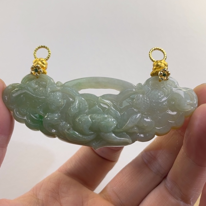 翡翠吊坠(赠链)未镶嵌代编织