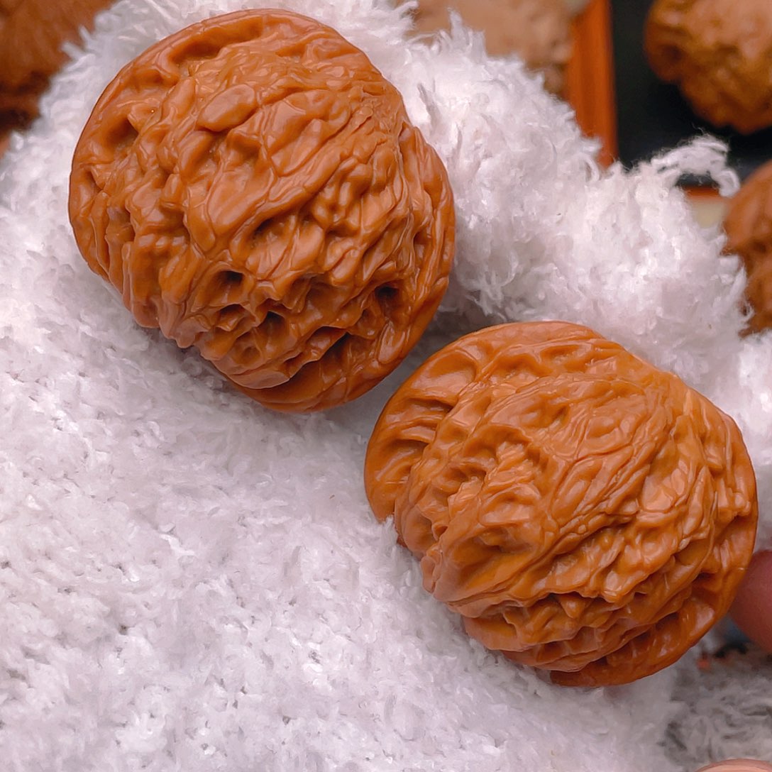 文玩核桃把件39磨盘