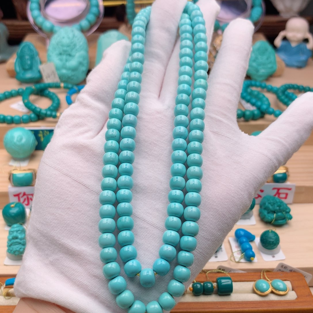 绿松石珠宝奇石未镶嵌呵*哥