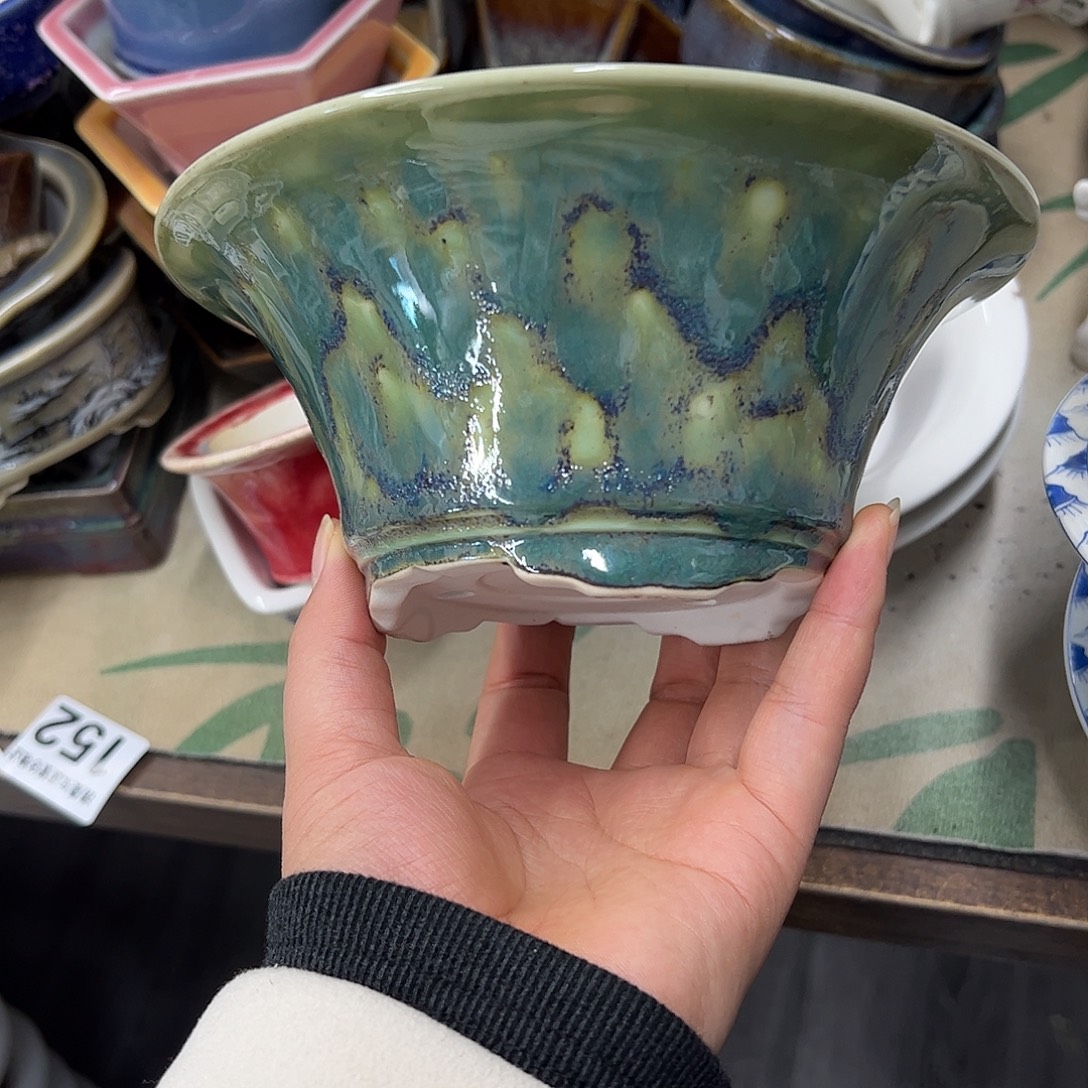 花盆紫砂019号瑕疵17/7cm窑变