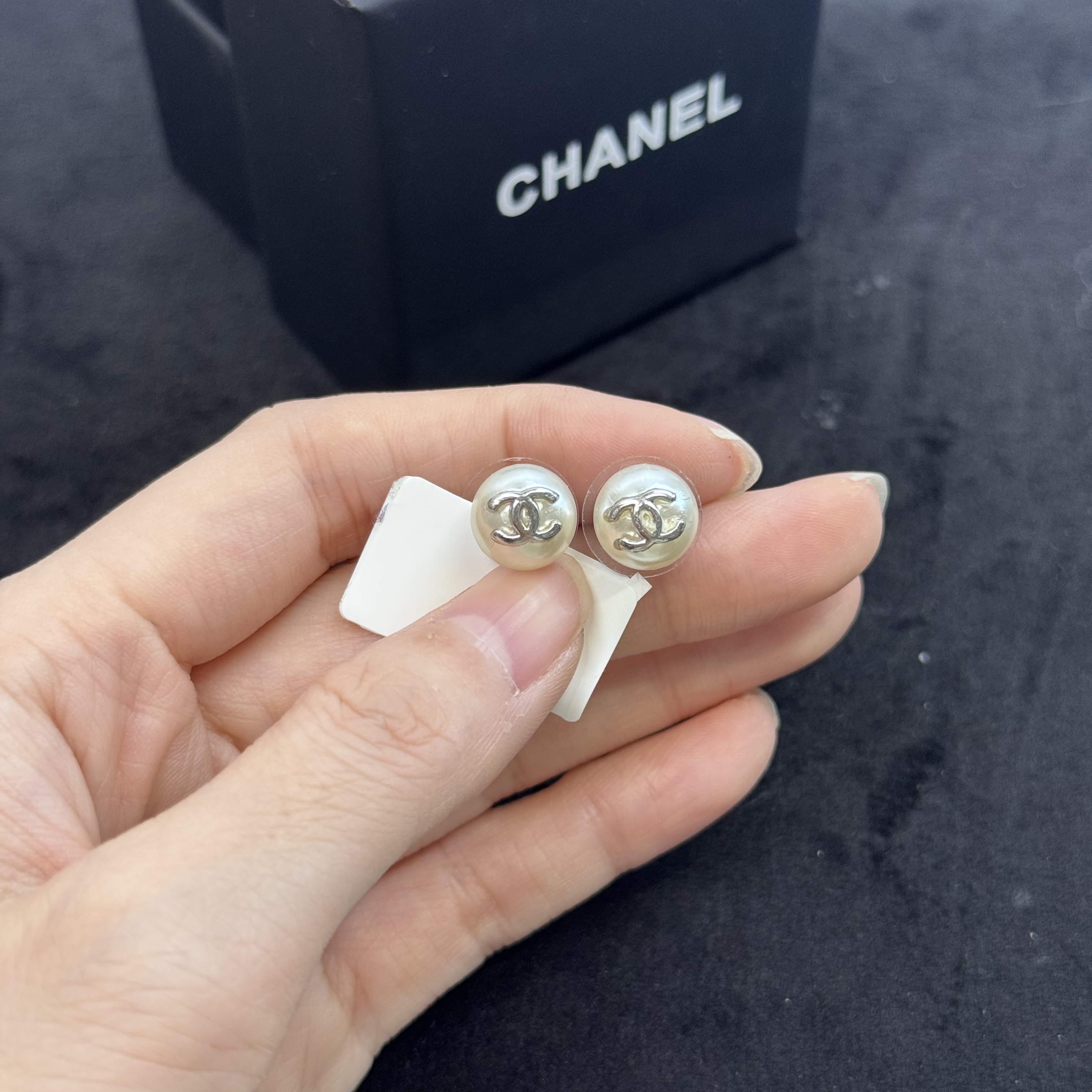 95新 Chanel/香奈儿 香奈儿小胖丁珠珠耳钉