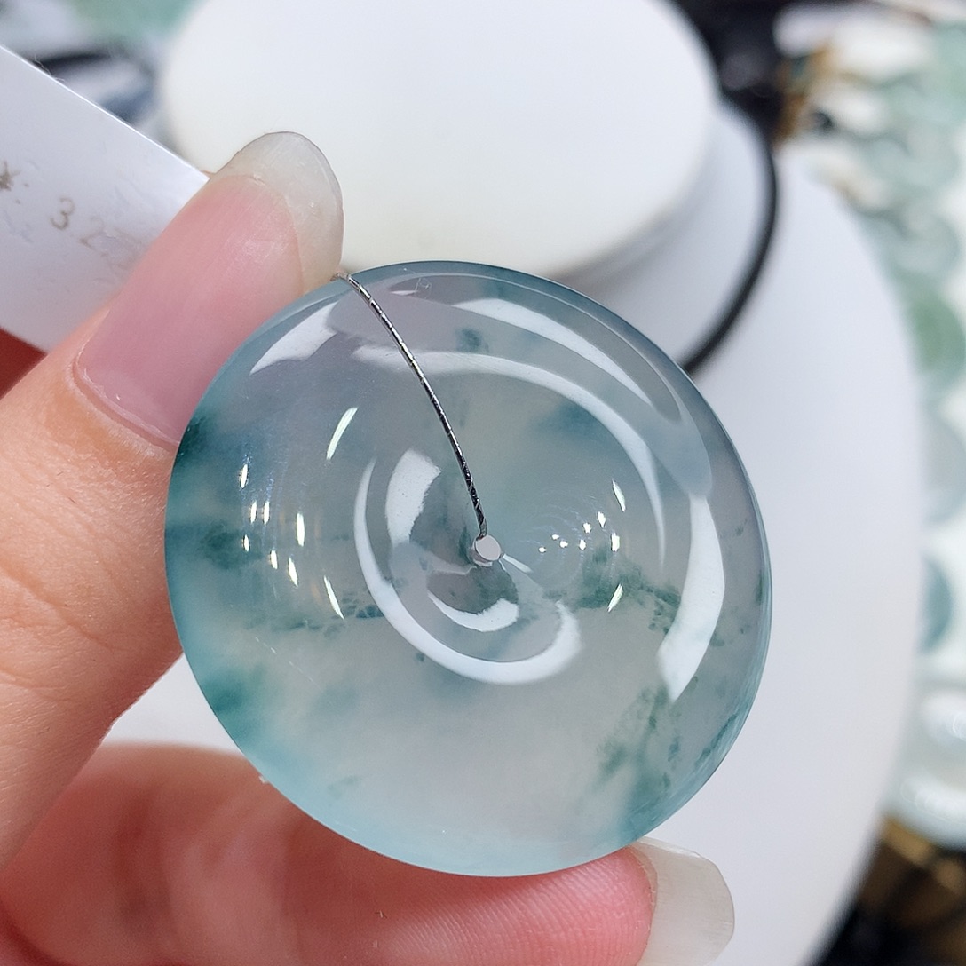 翡翠未镶嵌胸饰翡翠101，34.8/6